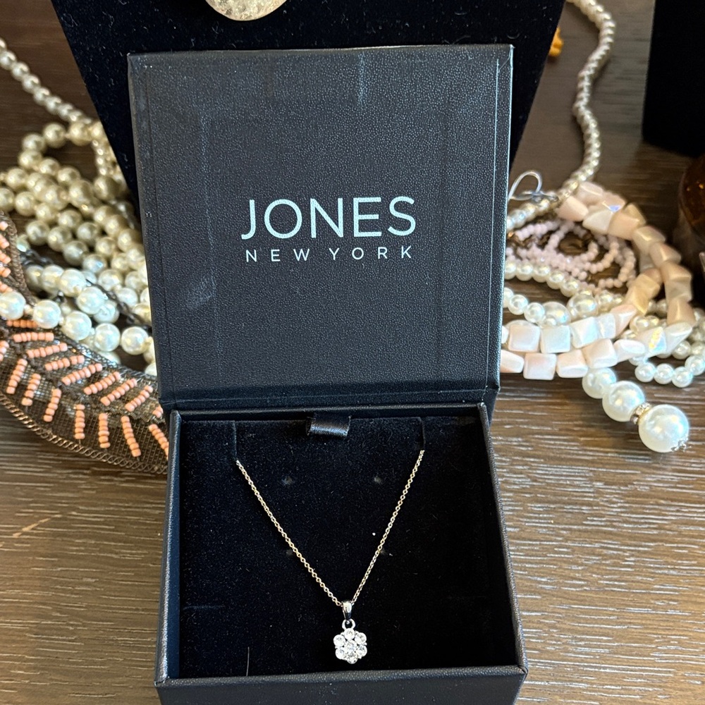 Jones New York Gold Necklace with Sparkling Pendant